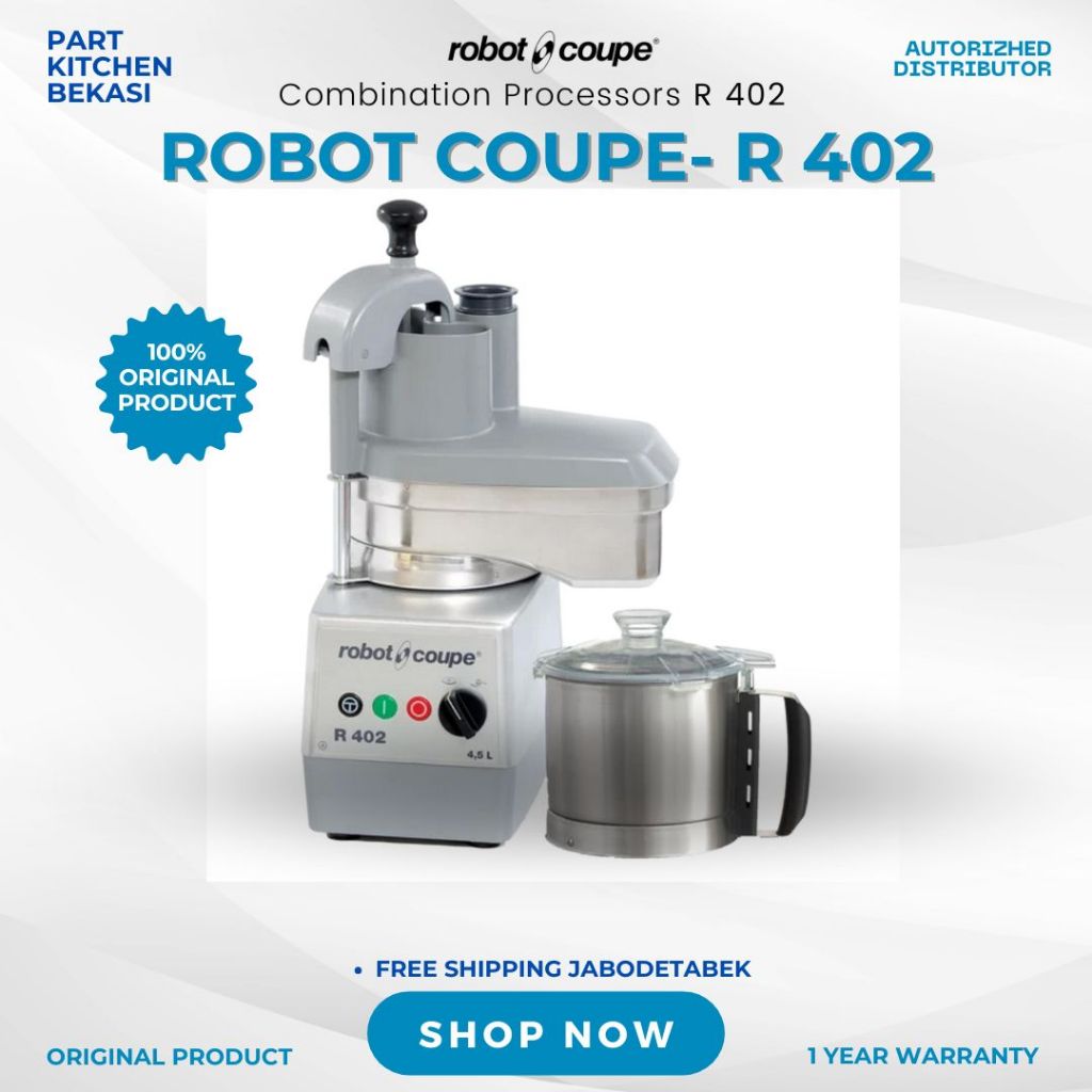 Robot Coupe R 402 - Food Processors : Cutter & Vegetable Slicers