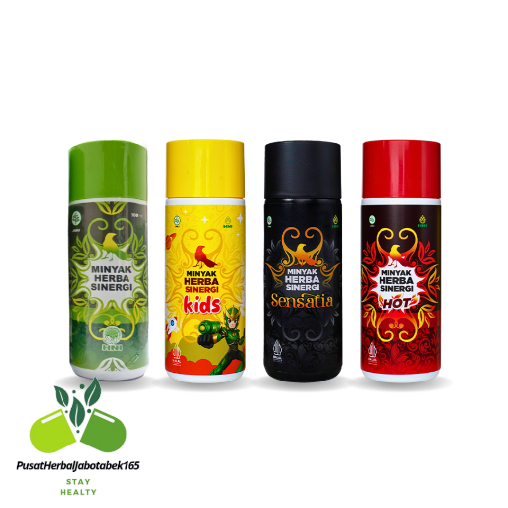 Minyak Herba Sinergi HNI HPAI 100 ml ORI - HOT - KIDS - SENSATIA Minyak But But Minyak Gosok Ampuh