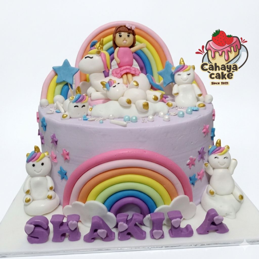 Kue Ultah Unicorn / Unicorn Cake / Kue Ulang Tahun Karakter Unicorn