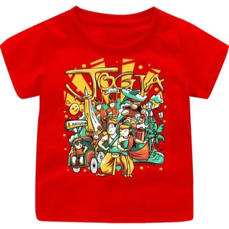 Baju kaos Atasan Jogja Traditional Dance Anak Cowok/Cewek 3 -14TAHUN