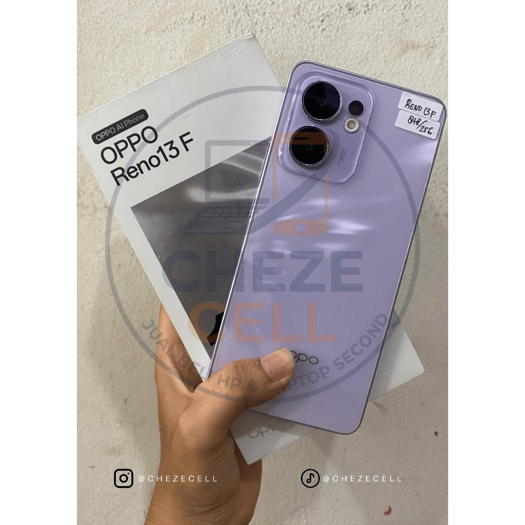 Second Smartphone Oppo Reno 13f 8/256 Garansi 1 Bulan