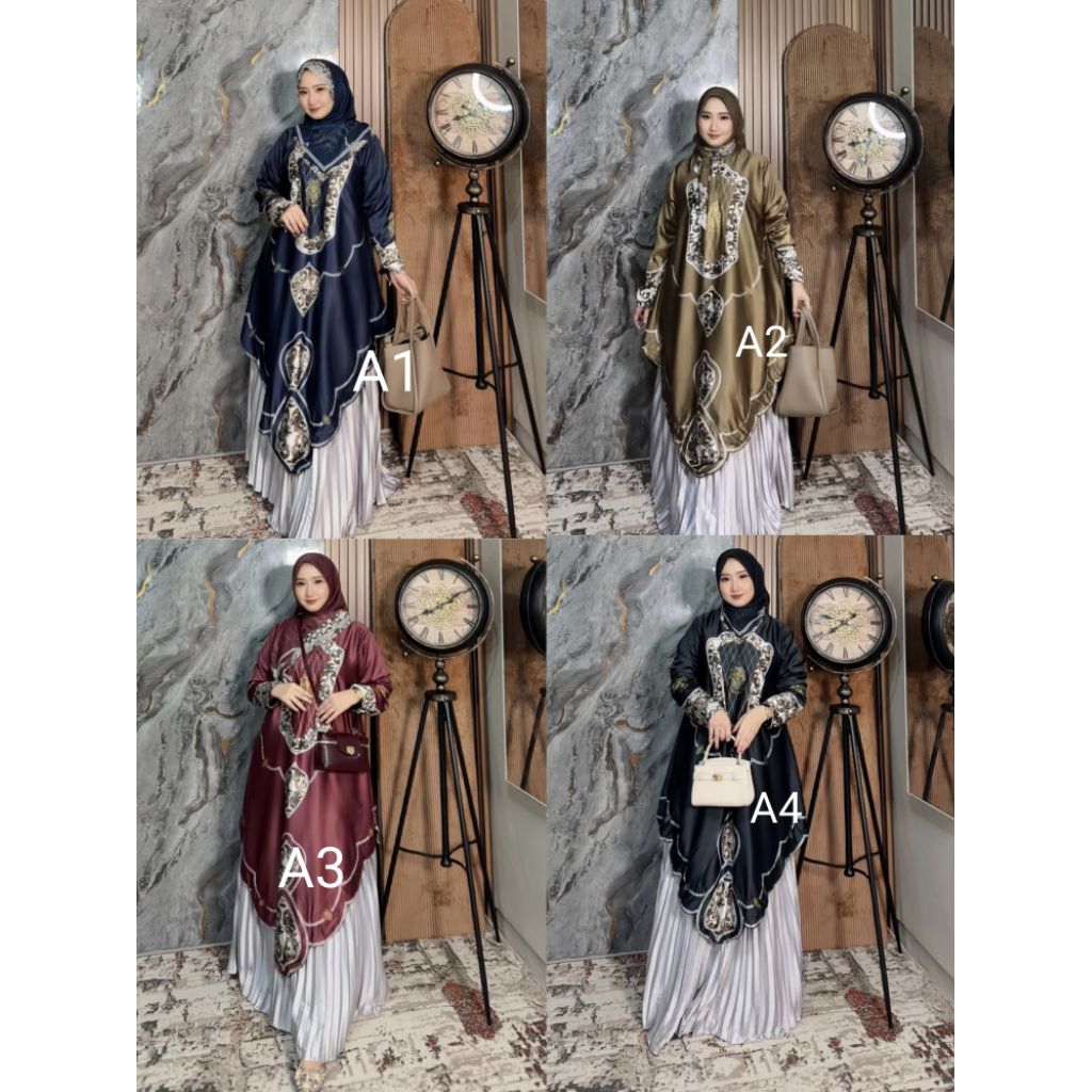 gamis syari UCEl Qisya jaya alqiblat rafanda dwina azizil