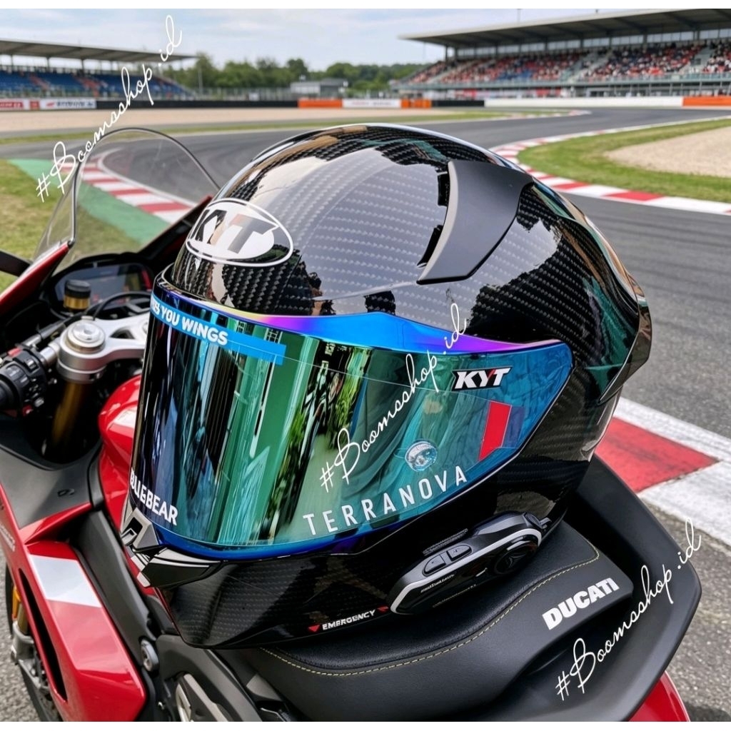helm kyt r2r repaint livery carbon ceplar glosy
