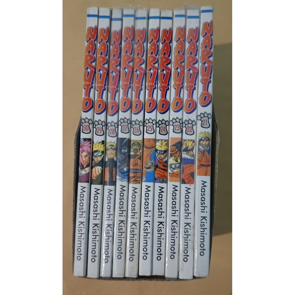 (Kolpri) Komik Naruto vol. 21-30 non segel (beberapa di sampul rapih) + box (baca deskripsi dan gese