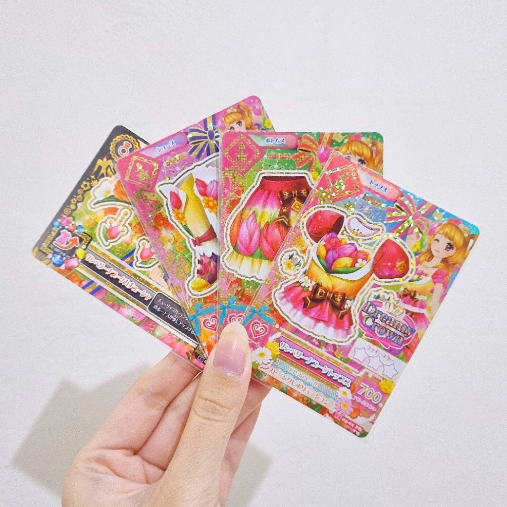 Aikatsu Card Kartu Premium Thumbelina Bouquet Akari Japan JP Original