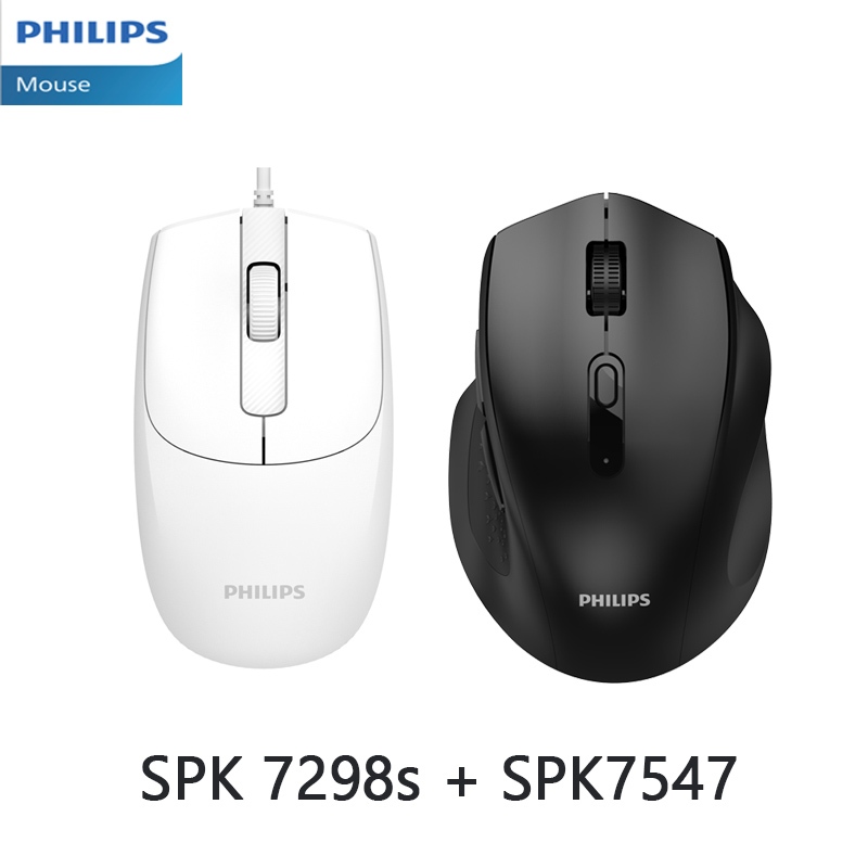 Philips SPK7298s/Philips SPK7547 Silent Mouse Dual Connect Wireless 2.4G Bluetooth
