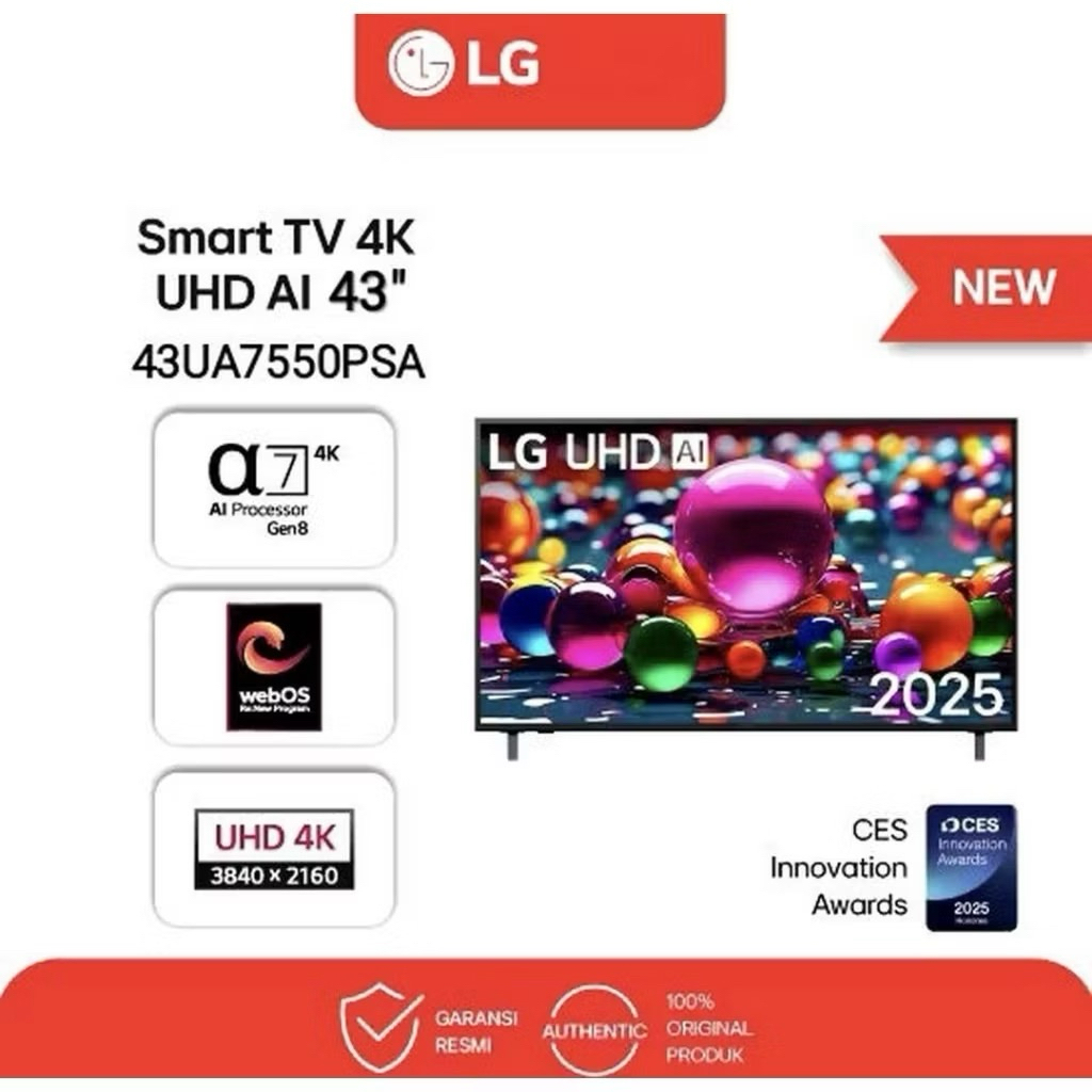 LG UA7550PSA 43 50 55 Inch UHD AI 4K UHD Smart TV + Magic Remote - 43UA7550PSA 50UA7550PSA 55UA7550P
