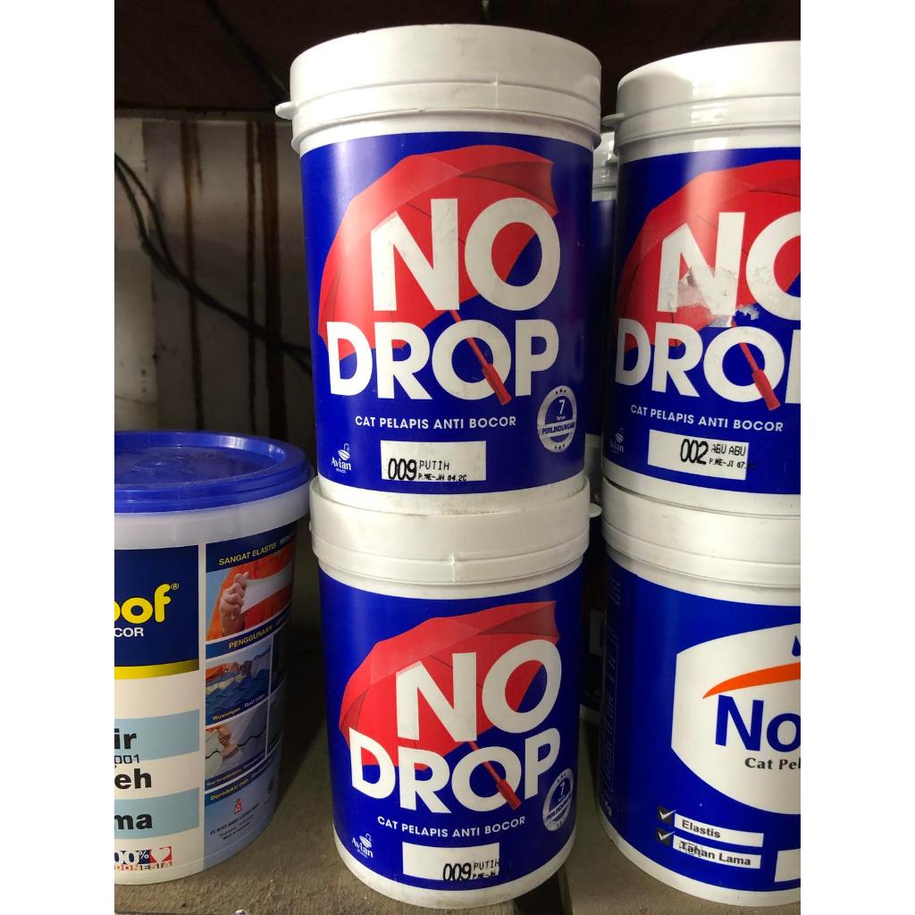 NO DROP KALENG 1 KG WARNA PUTIH 009 CAT PELAPIS ANTI BOCOR WATERPROOFING NODROP AVIAN BRANDS