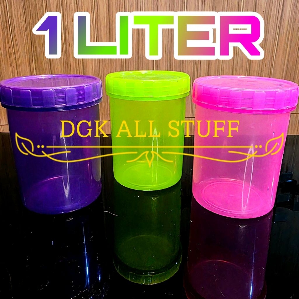 Toples Stoples Sealware Bulat Tabung Tempat Wadah Kue Kering Nastar Kerupuk Cemilan Snack Lebaran Id