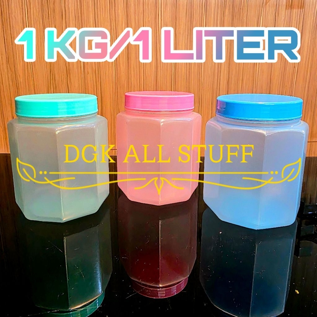 Toples Stoples Sealware Bentuk Unik Segi Enam Prisma Tempat Wadah Kue Kering Nastar Kerupuk Cemilan 