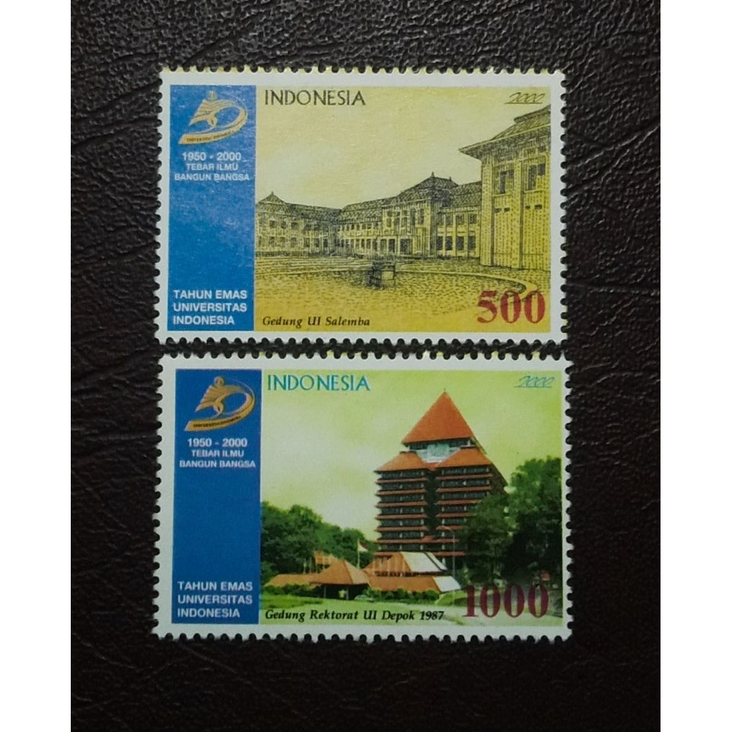 Prangko Lawas Indonesia Set Lengkap 50 TH. UNIVERSITAS INDONESIA Thn 2000