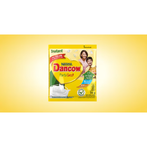 Dancow FortiGro Susu Bubuk Instant Sachet 26g 195g 390g 780g | Susu Anak Tinggi Kalsium Vitamin | Da