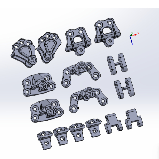 Bracket dudukan per hanger per pangkon per hino engkel skala 14 Bracket mount for 1:14 scale single-