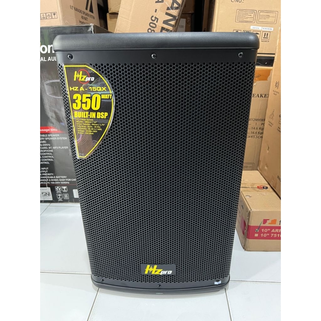 Speaker Aktif Monitor Floor HzPro HZ Pro A-15QX A 15QX Original 15in 15 in Garansi Resmi A15QX 350 W