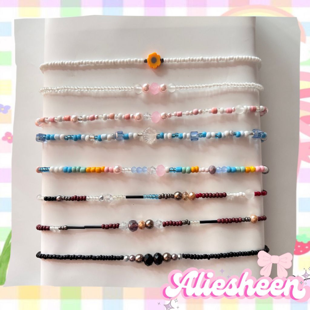 Kalung manik Choker korea / Kalung manik manik viral