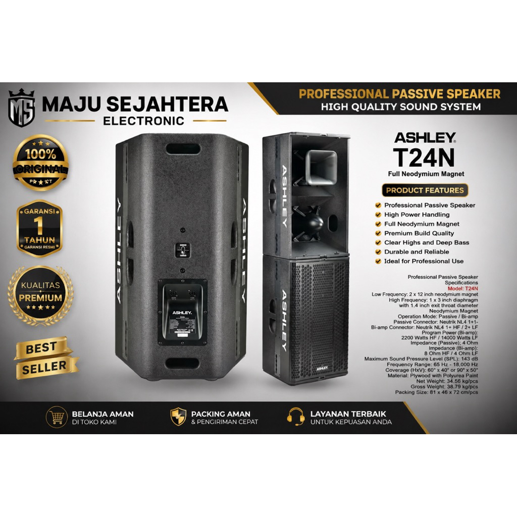 SPEAKER ASHLEY T24N NEO / sepaker ashley t24n neo ORIGINAL