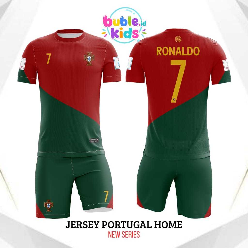 SETELAN TERBARU Jersey portugal home | kaos olahraga anak best seller original premium promo | Jerse