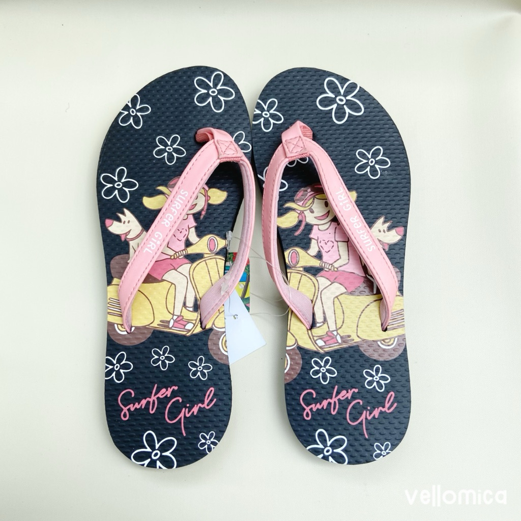 Sandal SURFER GIRL kids sunmori black pink