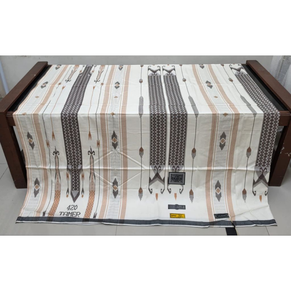 (TERLARIS) Sarung Tenun Tamer 420 SGE MPM Exclusive Full Sutra