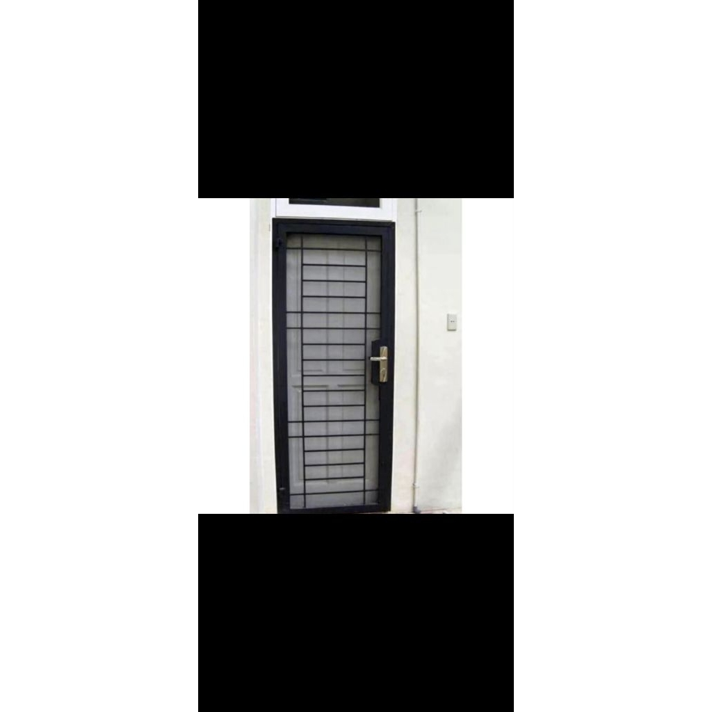 pintu teralis minimalis + kawat nyamuk: costum ukuran