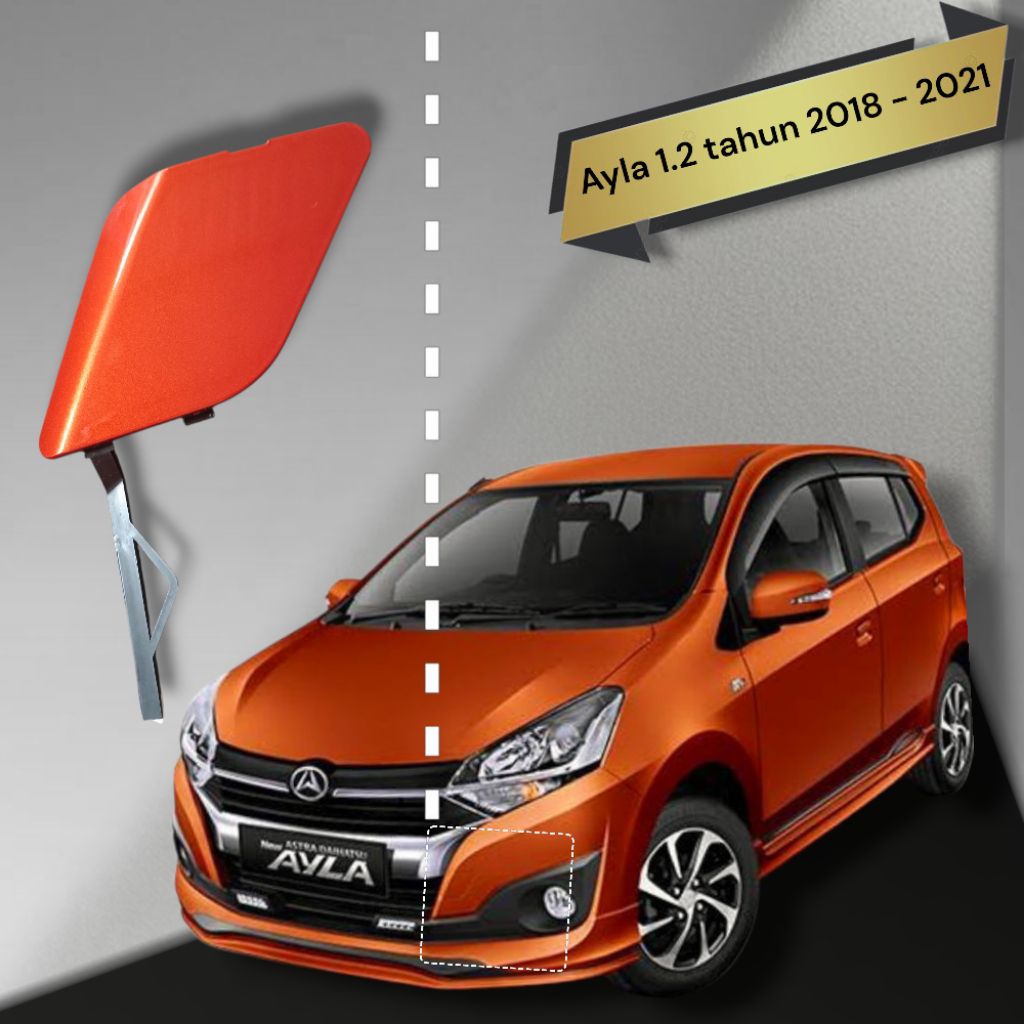 Tutup Towing Derek Bemper Depan Daihatsu Ayla Facelift 2018 2019 2020 2021