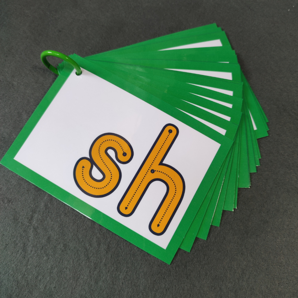Flashcard Phonogram Phonics Montessori Kartu Belajar Membaca Menulis