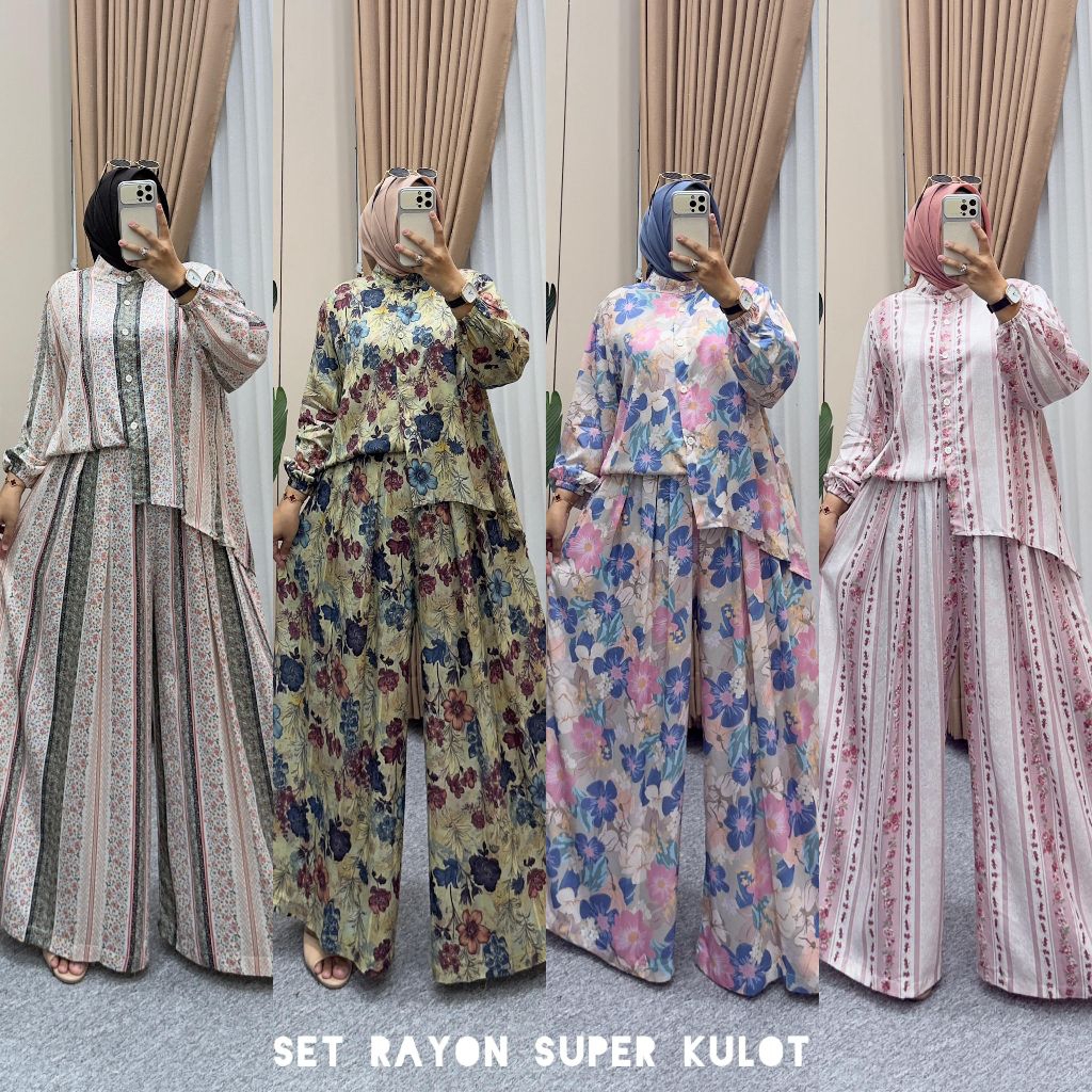 ONESET JAMILAH/SET RANIA/ONESET KULOT JUMBO/ONESET RAYON PREMIUM/ONESET BABYDOLL/ONESET RAYON BUNGA