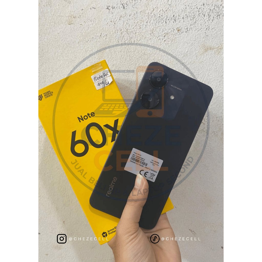 Second Smartphone Realme Note 60x 4/64 || 4/128 Garansi 1 Bulan