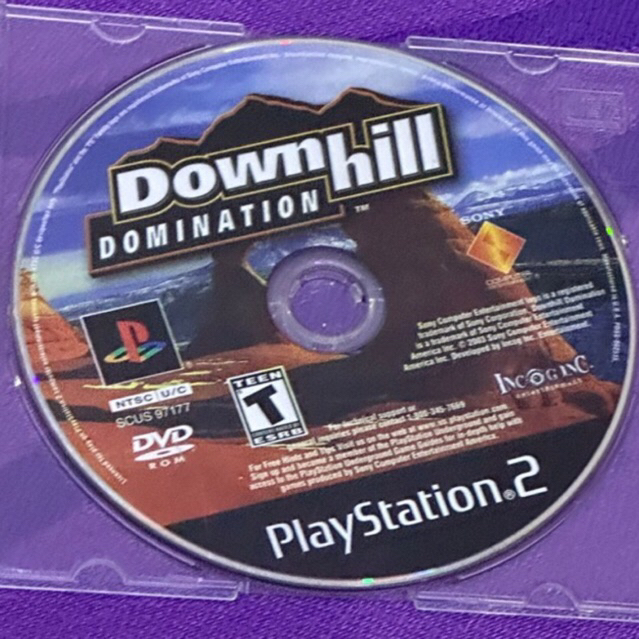 kaset ps2 ori us downhill domination