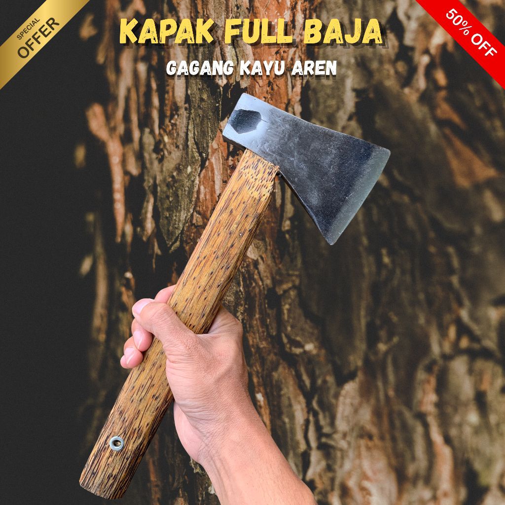 Kampak Baja Per Ukuran Jumbo Serbaguna | Kampak Cacah Tulang Dan Daging | Kampak Berkualitas Premium