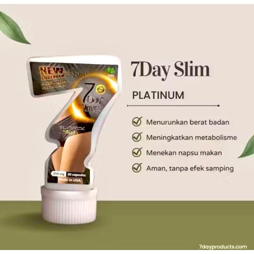 7days slim platinum 100% ORIGINAL 7 DAYS SLIM READY STOCK