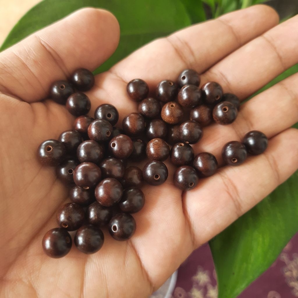Butiran Kayu Galih Stigi Wulung 8mm Untuk Gelang Tasbih - Manik Kayu Stigi Wulung