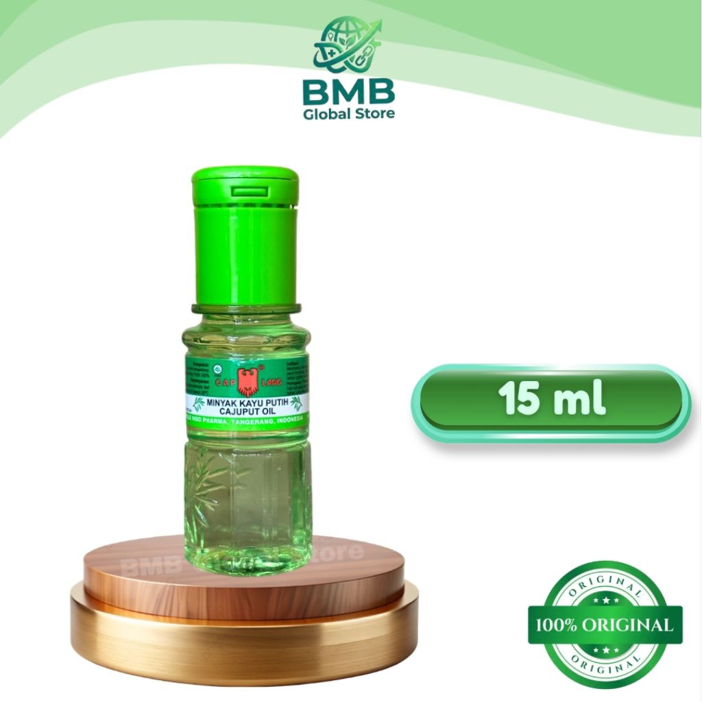 Cap Lang Minyak Kayu Putih 15ml - Cajuput Oil - Minyak Kayu Putih Cap Lang Ukuran Kecil Praktis Trav