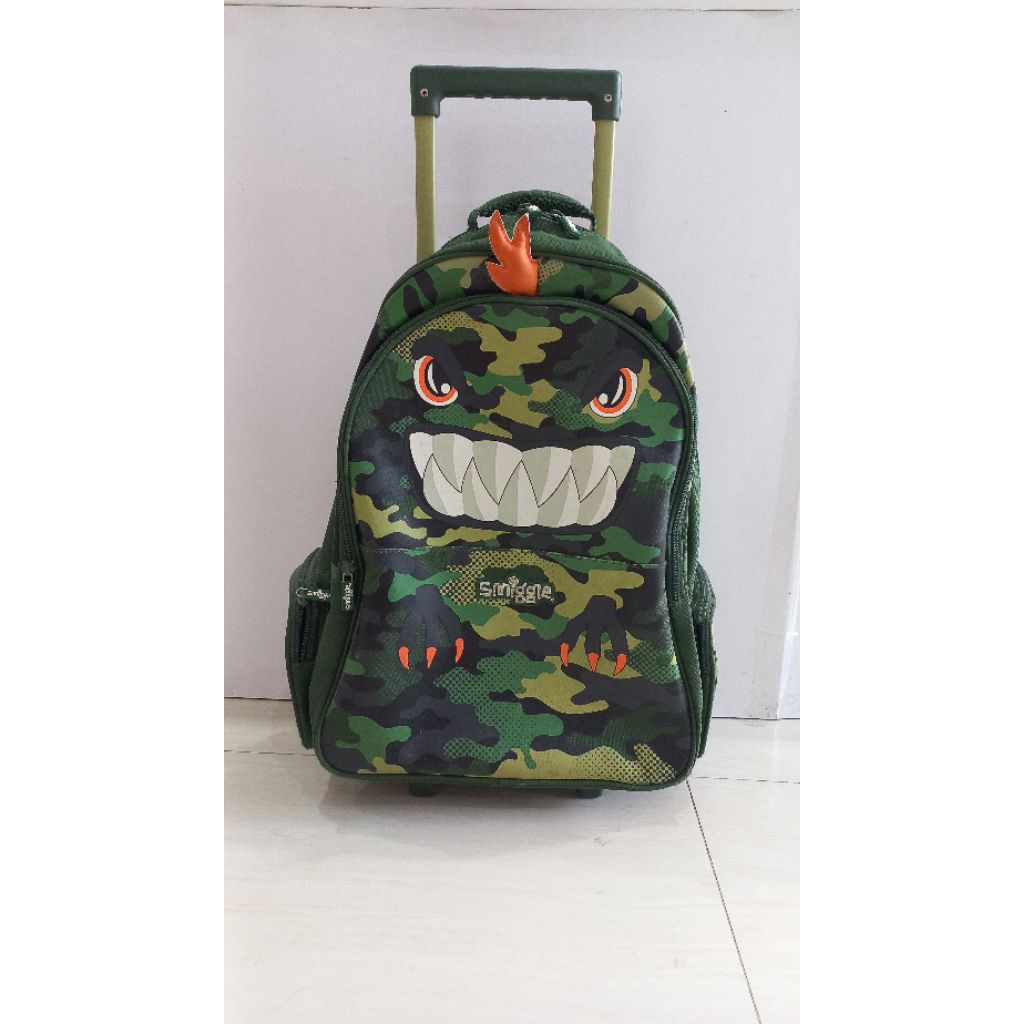 Tas Smiggle Dino | Tas trolly Sekolah SD Smiggle Dino bekas ORIGINAL