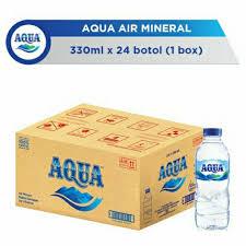 AQUA Air Mineral 330 ml x 24 botol (1 Dus)