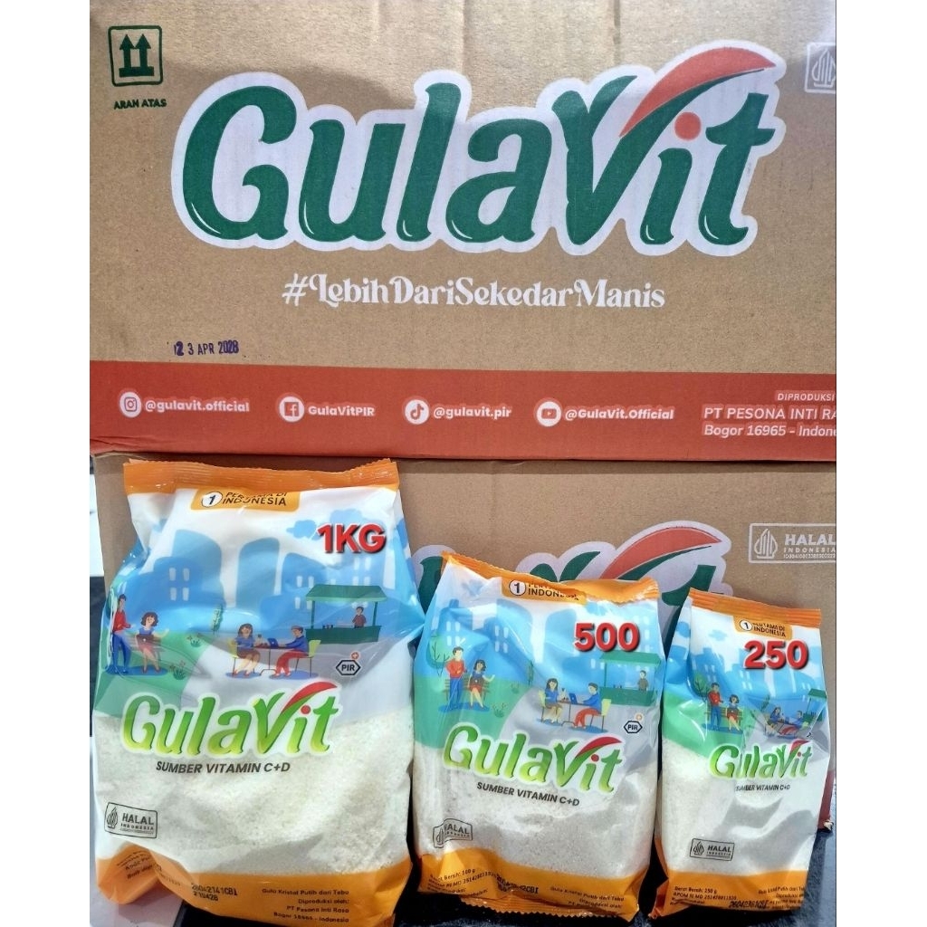 Gula pasir Putih Gulavit 250gr - Manis Alami, Berkualitas