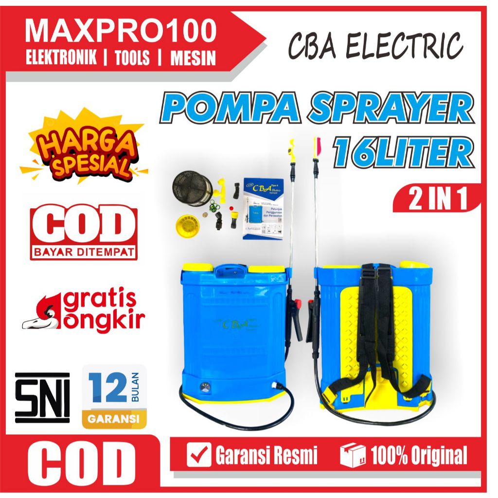Sprayer CBA Type 4 16 liter/Sprayer elektrik cba 16 liter/Sprayer CBA Type 4 16 liter Original