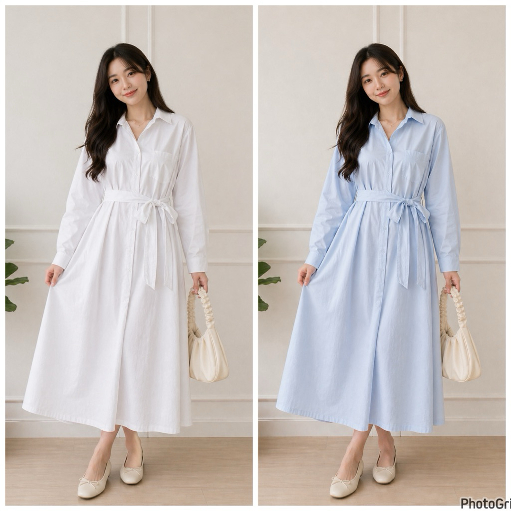 TUNIK ADELINO / TUNIK KANCING BELAKANG KANCING HIDUP INCLUDE BELT