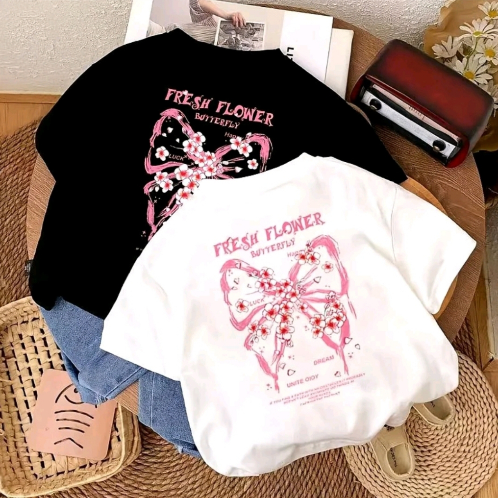 GX.STOREE (C.O.D) 2-12 Tahun Kaos anak 11 tahun import korea style perempuan baju atasan t shirt cot