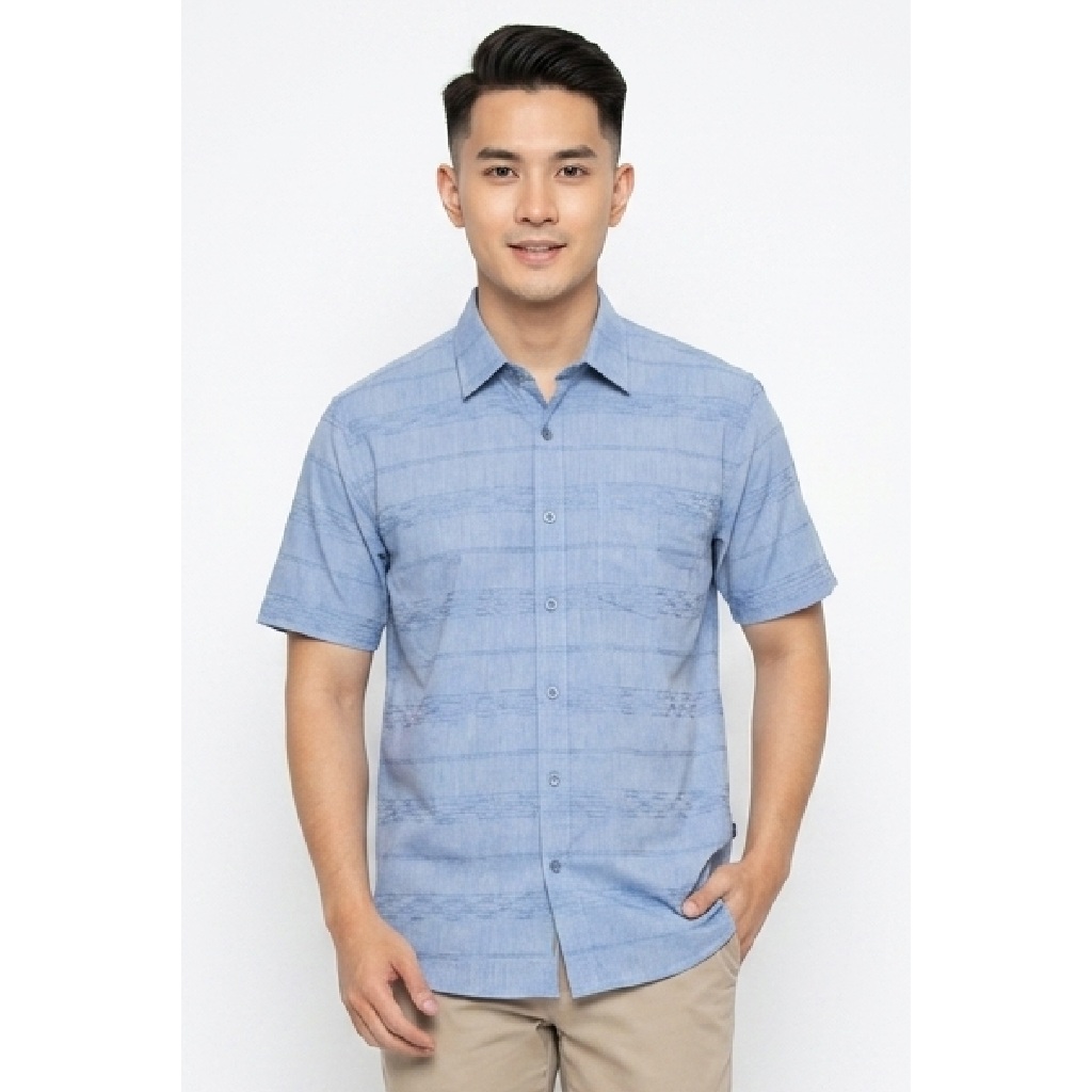 Emba Jeans - Marco Two Kemeja Lengan Pendek Pria Modern Fit Collection