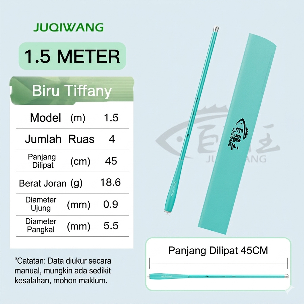 Joran Pancing Tegek Carbon Portable 150 180 210 240 270 300 Lipat 45CM Ultra Ringan Untuk Mancing Wa