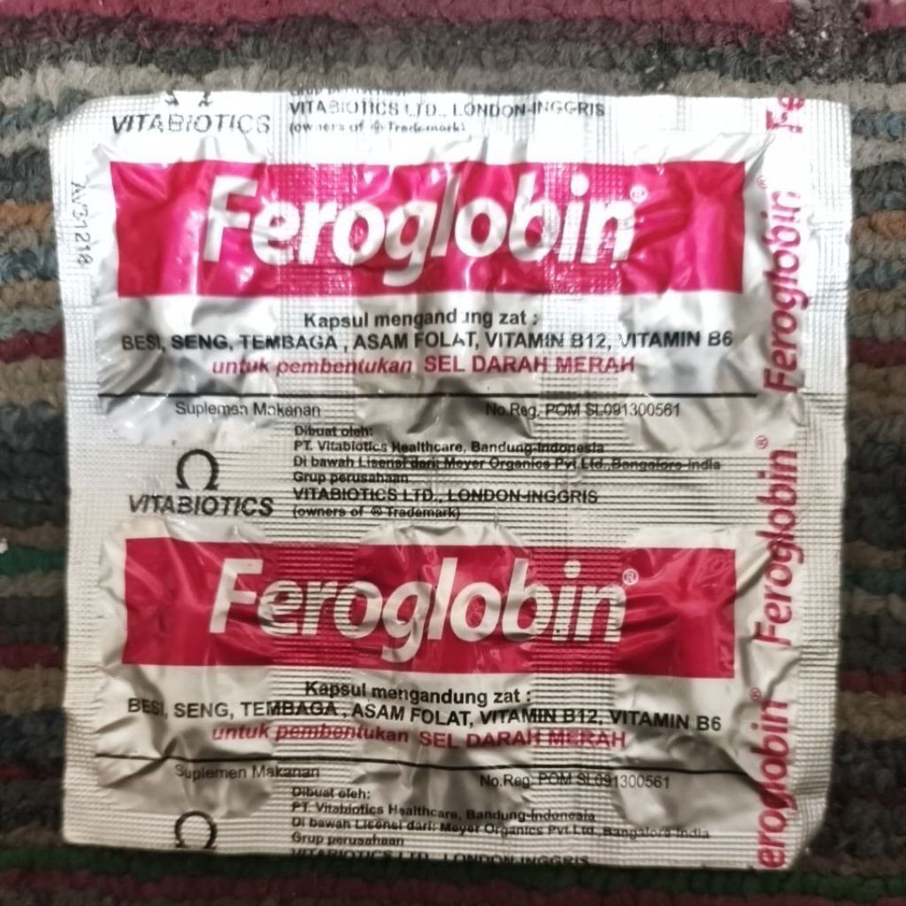 6 Kaplet Feroglobin untuk pembentukan SEL DARAH MERAH