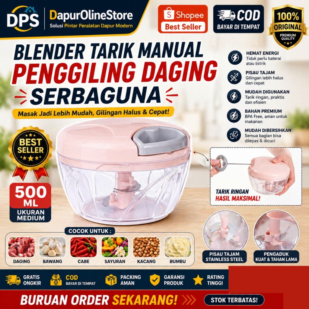 Chopper Manual/Blender Tarik Speed Chopper Blender Tarik/Blender Manual