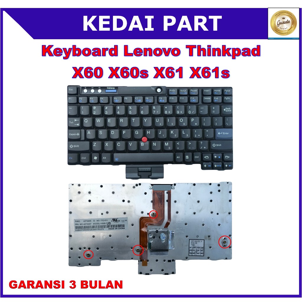 Keyboard Lenovo Thinkpad X60 X60s X61 X61s X60t X61t