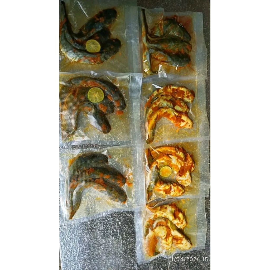 Ikan Lele Bumbu Kuning 500 gram - Siap Goreng, Praktis, Bumbu Halal
