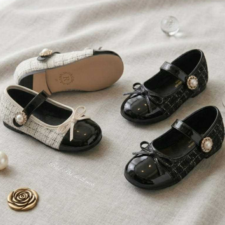 Sepatu Slip On Flat Shoes Rajut Premium Anak Perempuan -- Nyaman, Ringan, dan Stylish | Sepatu balet
