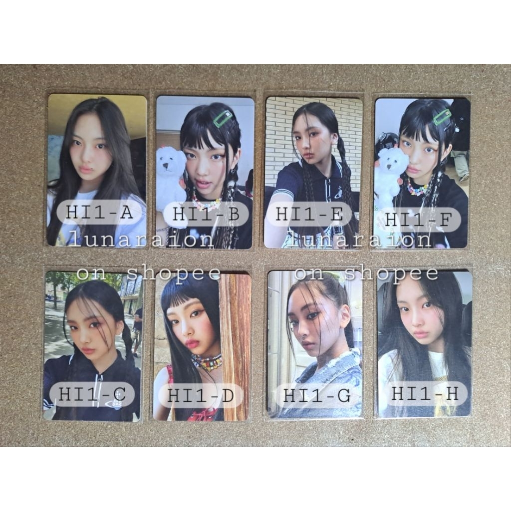 NewJeans HYEIN official photocard id card 1st EP Bluebook Weverse Bag ver.
