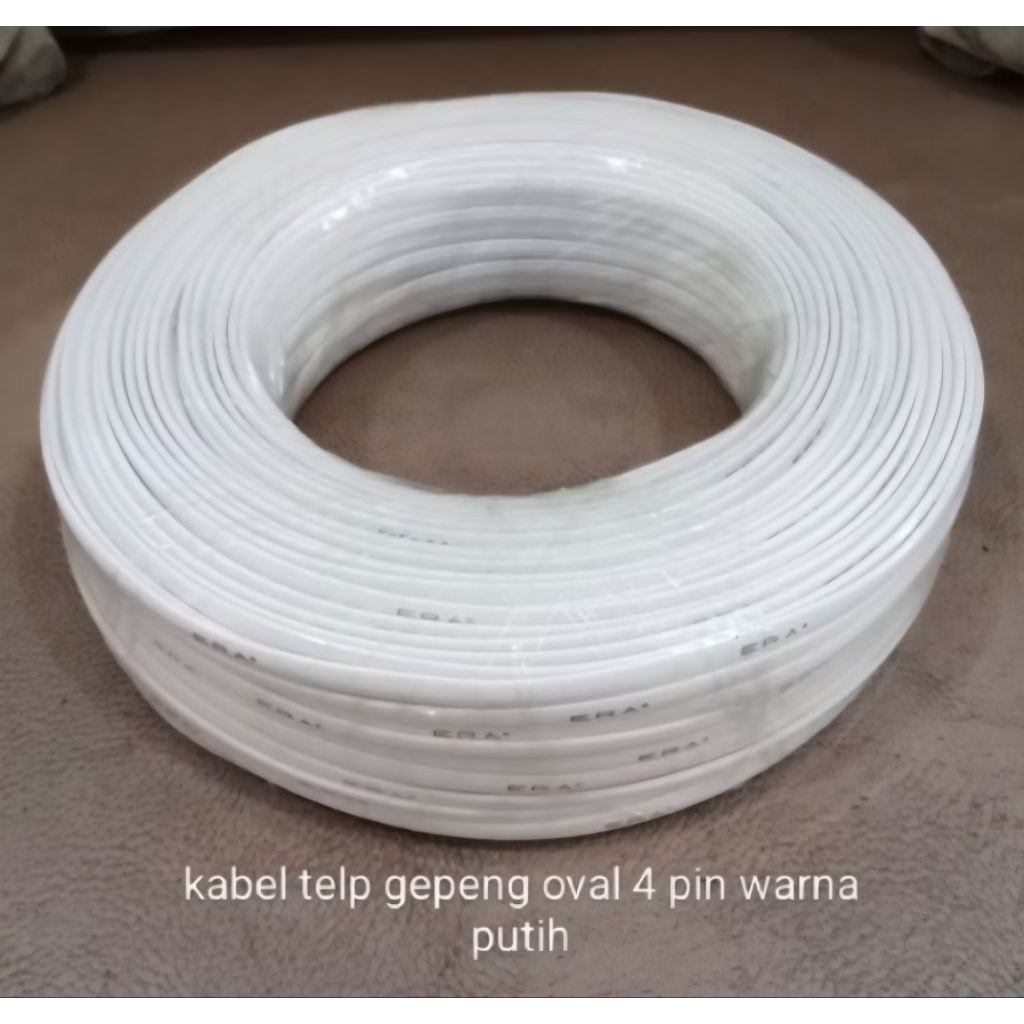 Kabel Telpon Gepeng RG11 Rg-11 Panjang 80mtr
