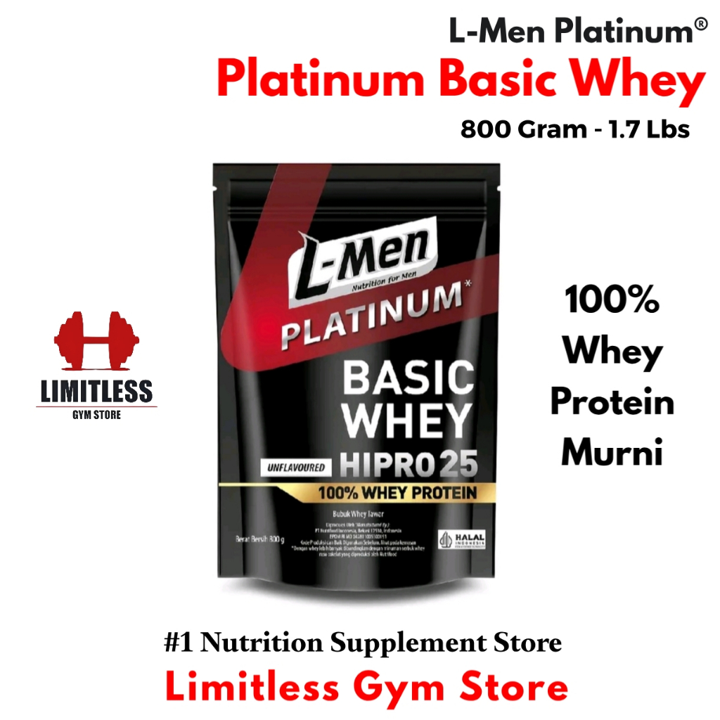 L-Men Platinum Whey Protein 800gr Unflavored High Protein