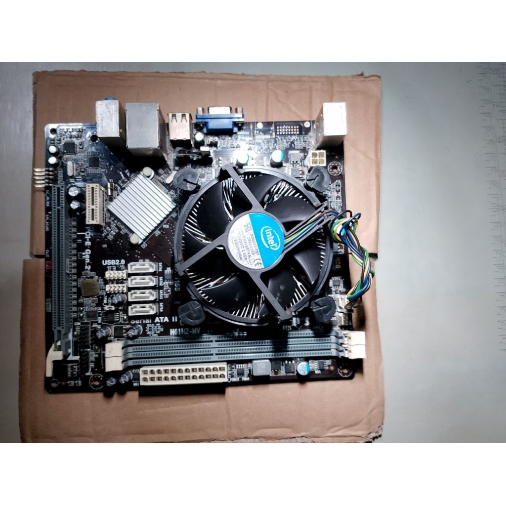 Paket hemat Mobo ECS h61+i3 2120